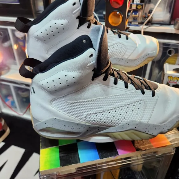 Jordan White and Gray Sneakers