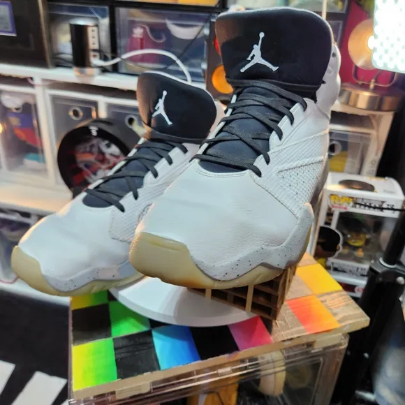 Jordan White and Gray Sneakers