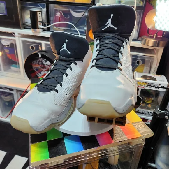 Jordan White and Gray Sneakers