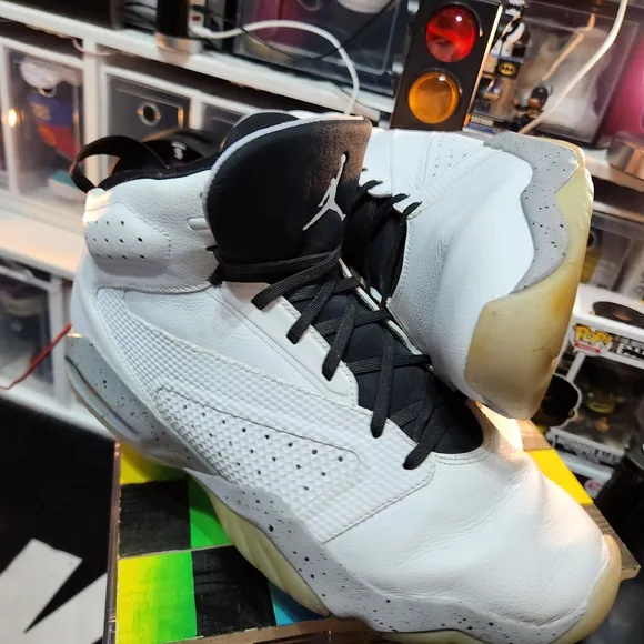 Jordan White and Gray Sneakers