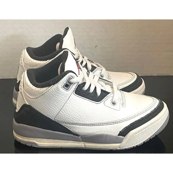 Jordan 3 Retro &quot;Cement Grey&quot; Mid Top DM0966-106 Toddler Sneakers Boy’s Size 13C.