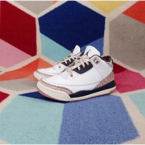 Jordan 3 Retro Pre-School Vintage Floral Sneakers Youth Size 1.5 US