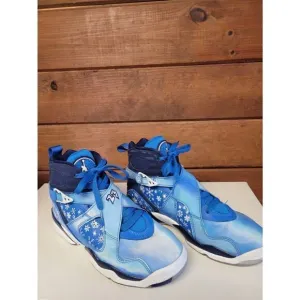 Jordan 8 Retro Snow Blizzard Gs Sneakers Sz 5Y 305368-400