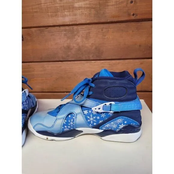 Jordan 8 Retro Snow Blizzard Gs Sneakers Sz 5Y 305368-400