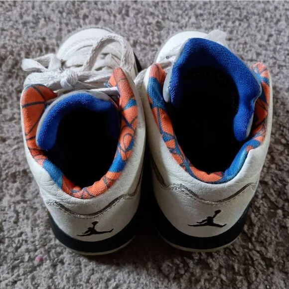 Jordan Retro 5 International Flight Sail Orange Toddler Sz 6C 440890-148 Sneaker