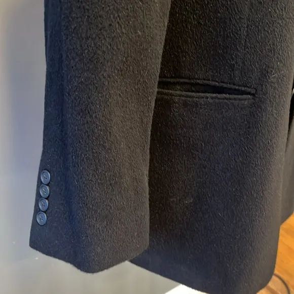 📕Jos. A Bank Tailored Fit camel hair sports coat blazer black 48L