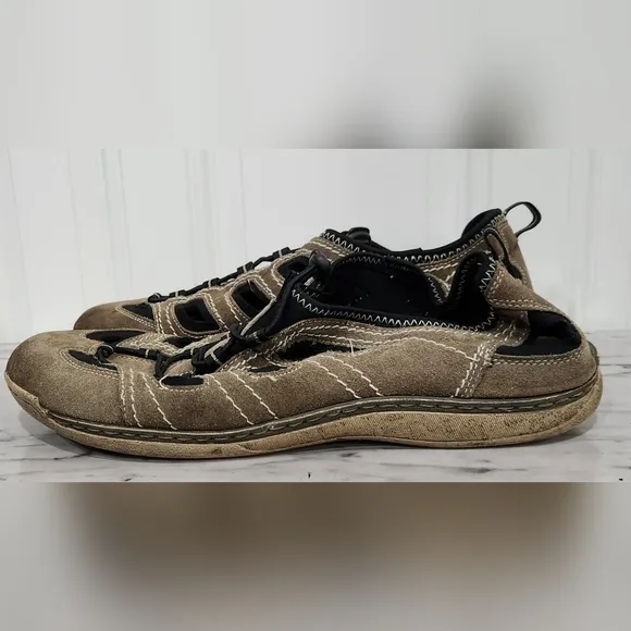 Josef Seibel Men's Trainers Sneakers Leather Beige Euro 45/ US 12