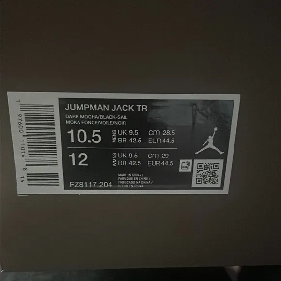 Jumpman Jack TR Dark Mocha/Black-Sail Sneakers