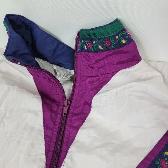 JUST FOR WOMEN Vintage Windbreaker Jacket Sz 2X
