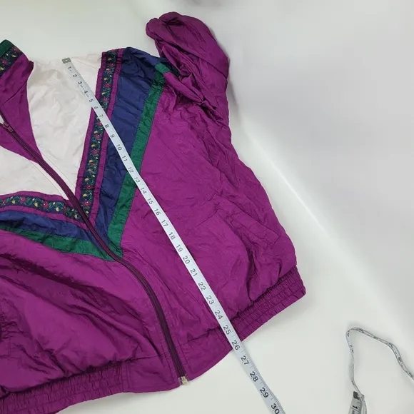 JUST FOR WOMEN Vintage Windbreaker Jacket Sz 2X