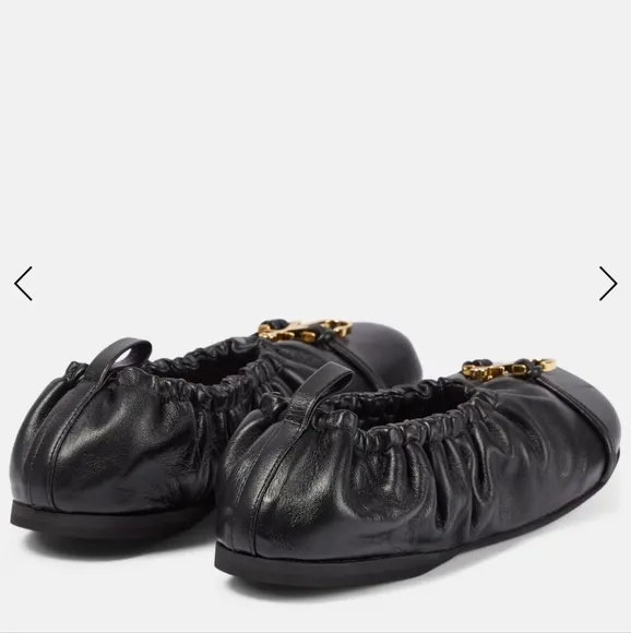 JW Anderson Anchor Ballerina Ballet Flats Black