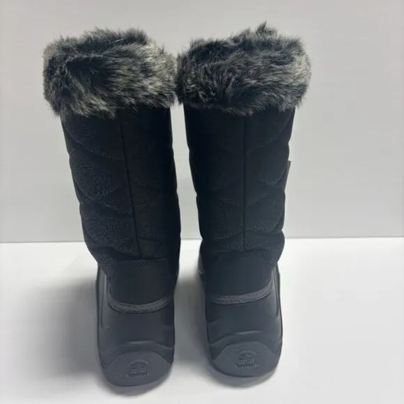 Kamik Big Kids’ Snow Angel Black Winter Boots, Girls’ Size 4 M