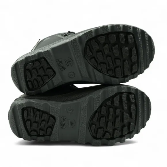 Kamik Snow Boots Boys Size 3 Black Luke 4 Waterproof -40F Faux Fur Lining