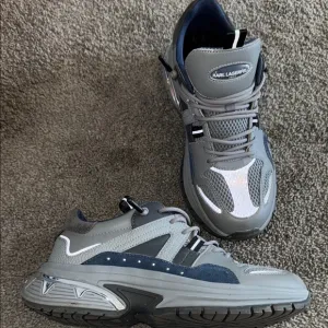 Karl Lagerfeld Gray and Navy Sneakers