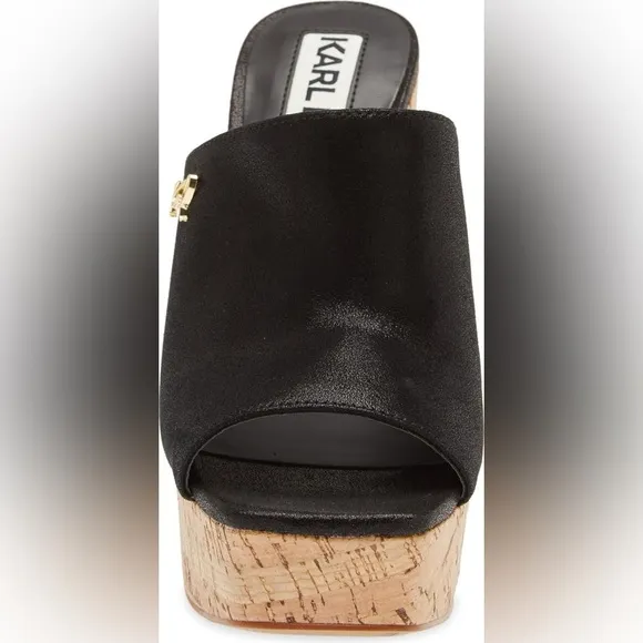 Karl Lagerfield Paris women’s hensley slip on leather mules size 10M/ 41B