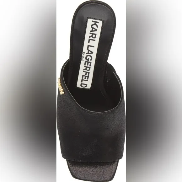 Karl Lagerfield Paris women’s hensley slip on leather mules size 10M/ 41B