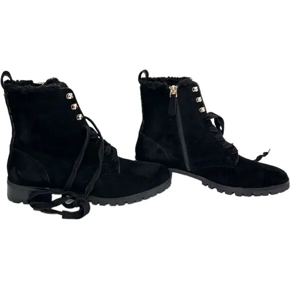 KATE SPADE NEW YORK Raegan Faux Shearling Lined Lug Sole Boots