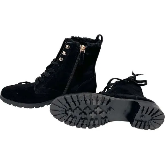 KATE SPADE NEW YORK Raegan Faux Shearling Lined Lug Sole Boots