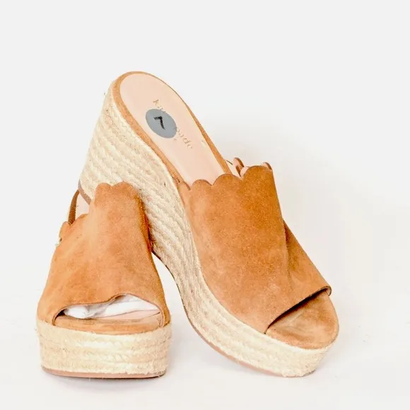 KATE SPADE New York Suede Espadrille Wedge Excellent Preowned Condition 7