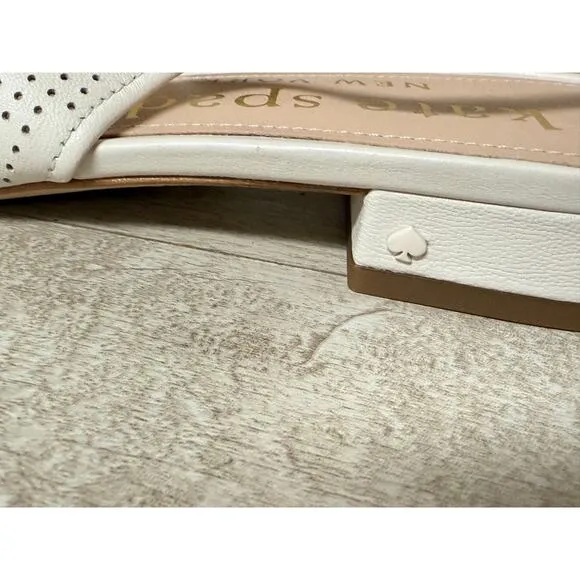 Kate Spade Veronica Slingback Leather Flats Womens Shoes Sz 8 New