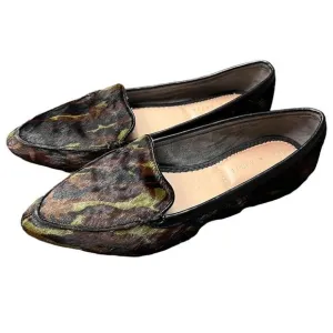 Katie &amp; Katie Camo Cow Hair Flats