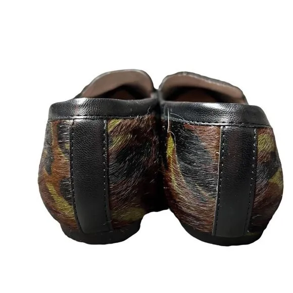 Katie &amp; Katie Camo Cow Hair Flats