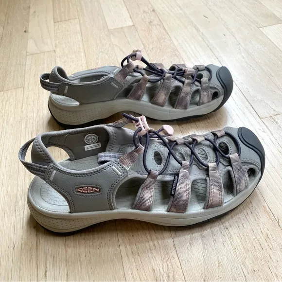 KEEN Astoria West Closed Toe Sandals Fawn/Tie Dye Pink/Gray
