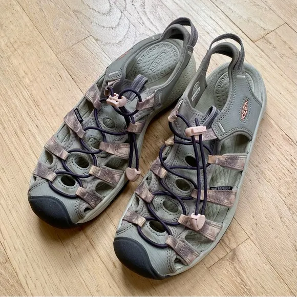 KEEN Astoria West Closed Toe Sandals Fawn/Tie Dye Pink/Gray