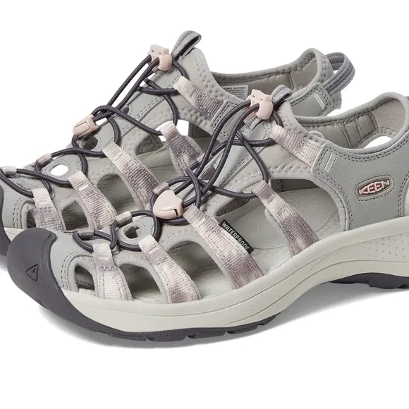 KEEN Astoria West Closed Toe Sandals Fawn/Tie Dye Pink/Gray