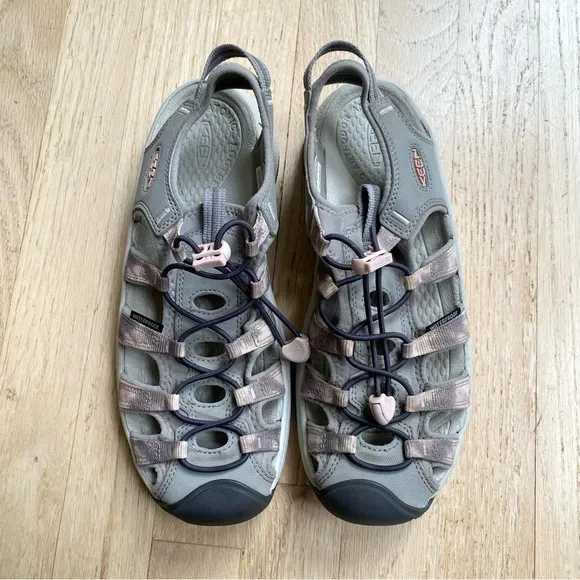 KEEN Astoria West Closed Toe Sandals Fawn/Tie Dye Pink/Gray