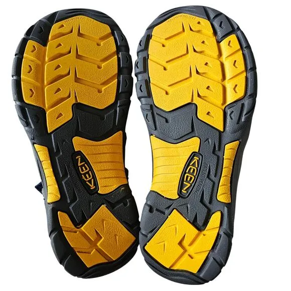 KEEN Big Kids Newport H2 Sandals - Blue Depths/Gargoyle Size 6 / EU 38