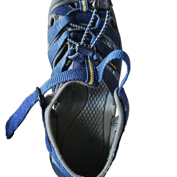 KEEN Big Kids Newport H2 Sandals - Blue Depths/Gargoyle Size 6 / EU 38