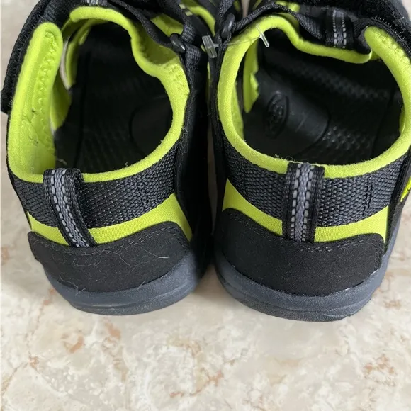 Keen Black and Green Sandals with Adjustable Straps