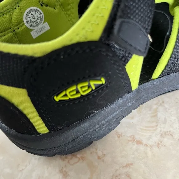 Keen Black and Green Sandals with Adjustable Straps
