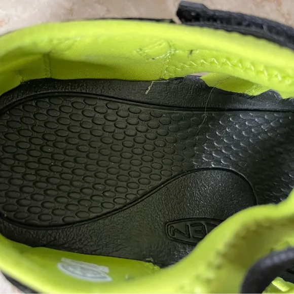 Keen Black and Green Sandals with Adjustable Straps
