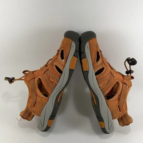 Keen Closed Toe Active Sandals Womens Size 7 Hiking Water Orange Bungee