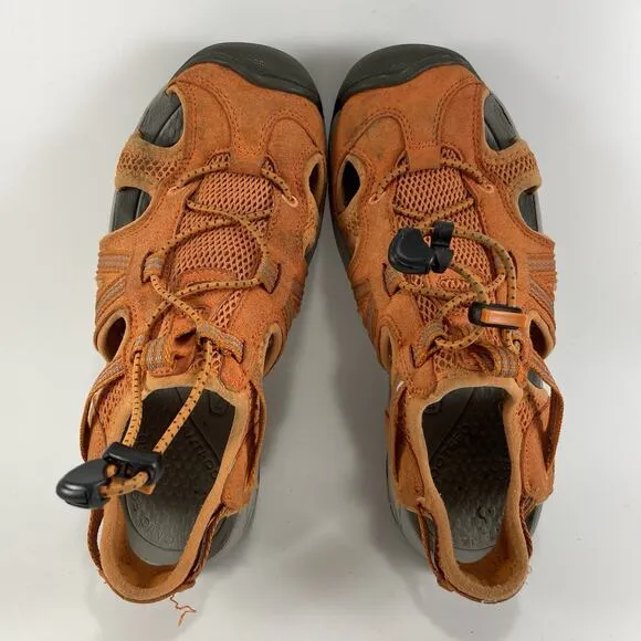 Keen Closed Toe Active Sandals Womens Size 7 Hiking Water Orange Bungee