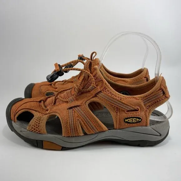 Keen Closed Toe Active Sandals Womens Size 7 Hiking Water Orange Bungee
