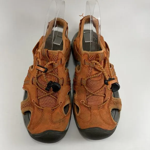 Keen Closed Toe Active Sandals Womens Size 7 Hiking Water Orange Bungee