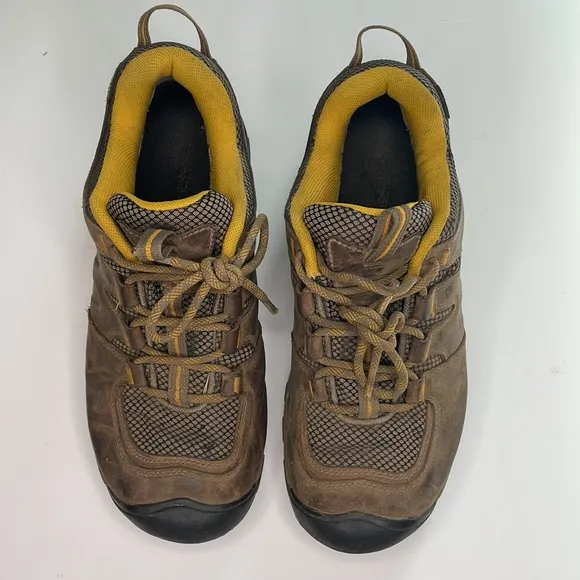 Keen Gypsum II Waterproof Brown Leather Lace Up Hiking Boots