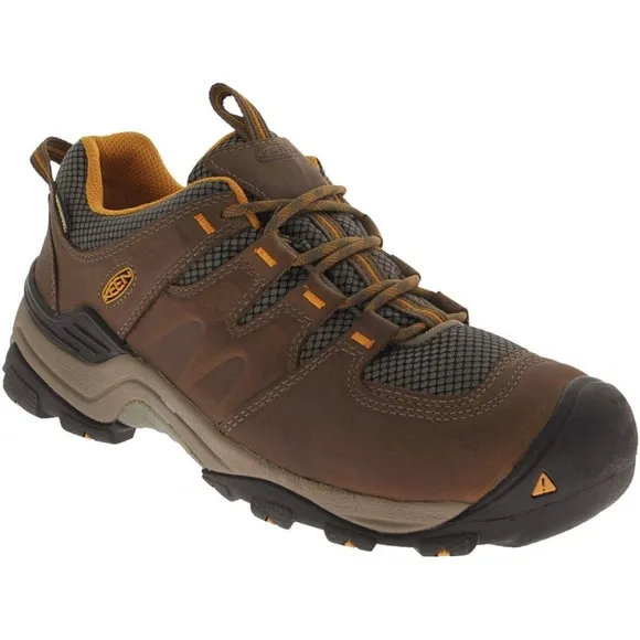 Keen Gypsum II Waterproof Brown Leather Lace Up Hiking Boots