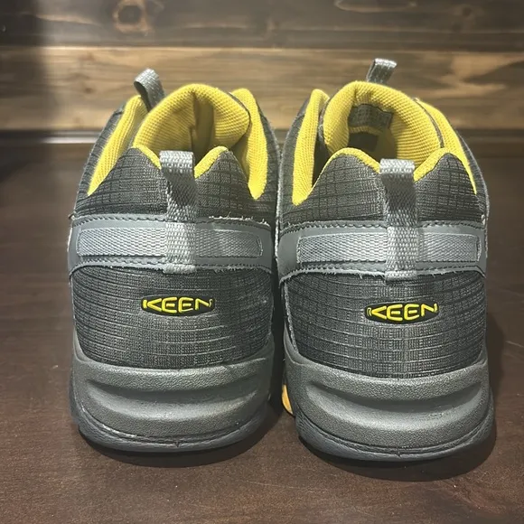 Keen Marshal Black Yellow Outdoor Hiking Boots Size 14