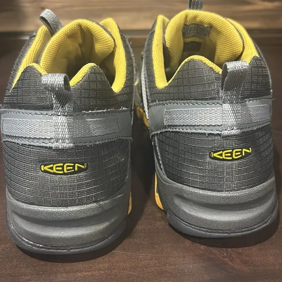 Keen Marshal Black Yellow Outdoor Hiking Boots Size 14