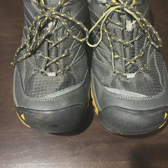 Keen Marshal Black Yellow Outdoor Hiking Boots Size 14