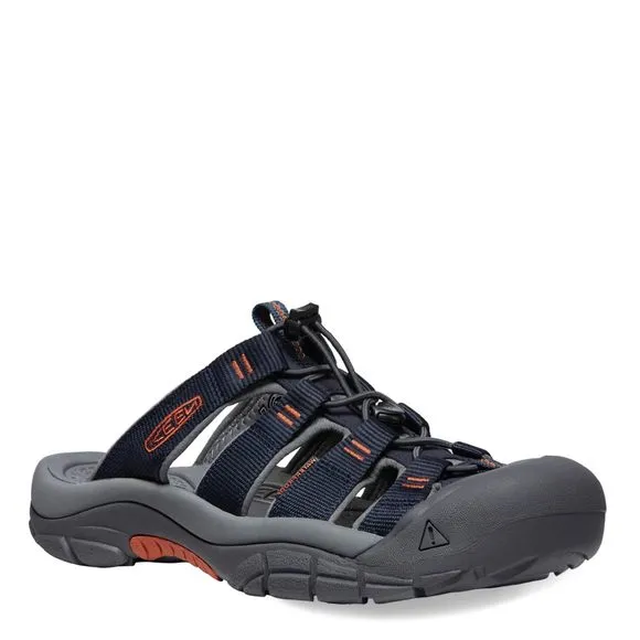 KEEN MEN'S NEWPORT CLOSED TOE SLIP ON SLIDE SANDALS, SKY CAPTAIN/BOMBAY BRO