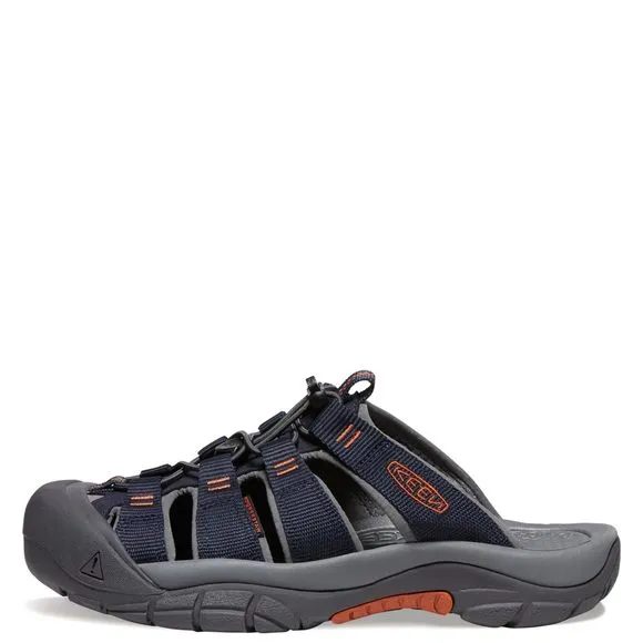 KEEN MEN'S NEWPORT CLOSED TOE SLIP ON SLIDE SANDALS, SKY CAPTAIN/BOMBAY BRO