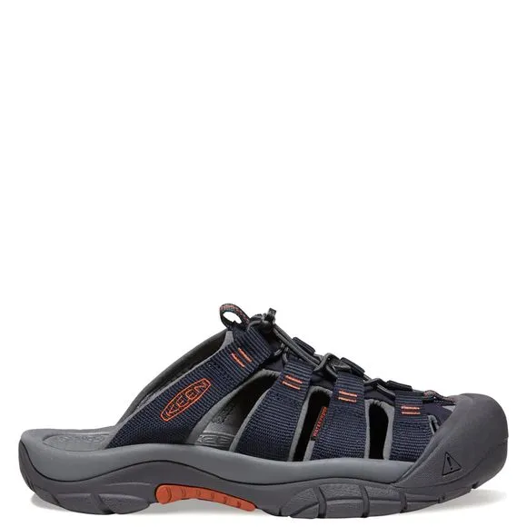 KEEN MEN'S NEWPORT CLOSED TOE SLIP ON SLIDE SANDALS, SKY CAPTAIN/BOMBAY BRO