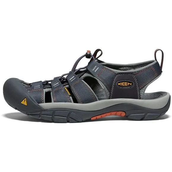 KEEN MEN'S NEWPORT H2 CLOSED TOE WATER SANDALS, INDIA INK/RUST, 9.5 US