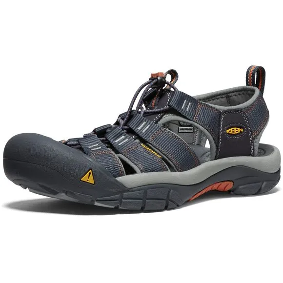 KEEN MEN'S NEWPORT H2 CLOSED TOE WATER SANDALS, INDIA INK/RUST, 9.5 US