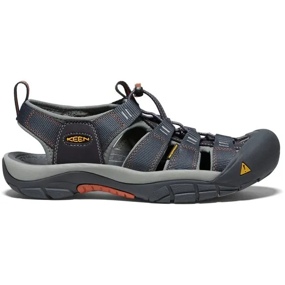 KEEN MEN'S NEWPORT H2 CLOSED TOE WATER SANDALS, INDIA INK/RUST, 9.5 US